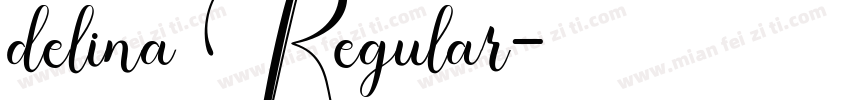 delina Regular字体转换